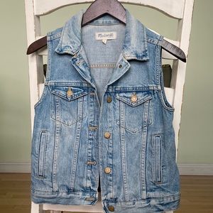 Madewell Denim Vest Size Small